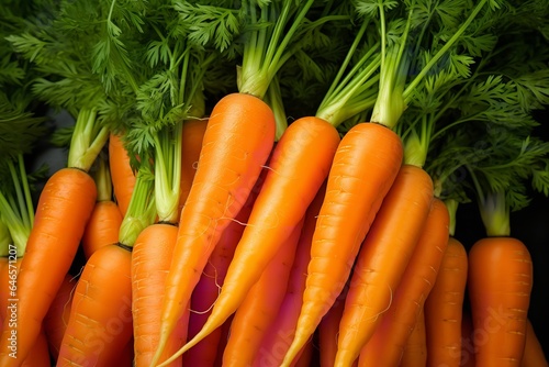 fresh farm carrots close up frame background wallpaper