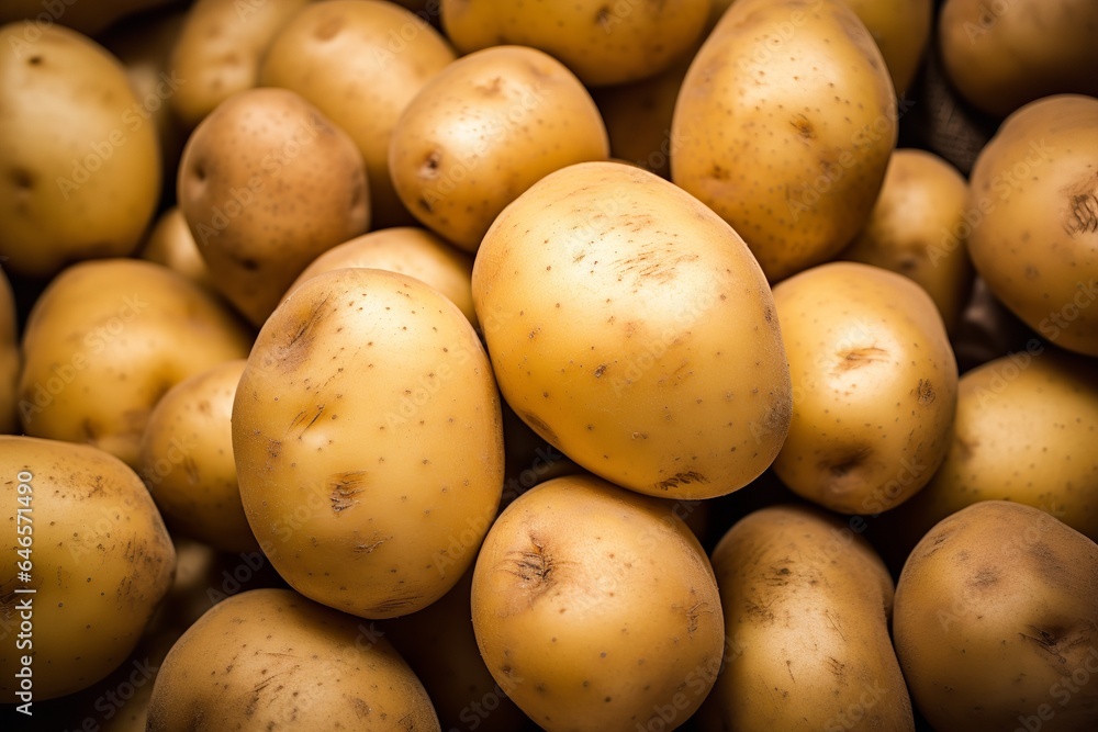 fresh farm potato's close up frame background wallpaper fresh farm potato's close up frame background wallpaper