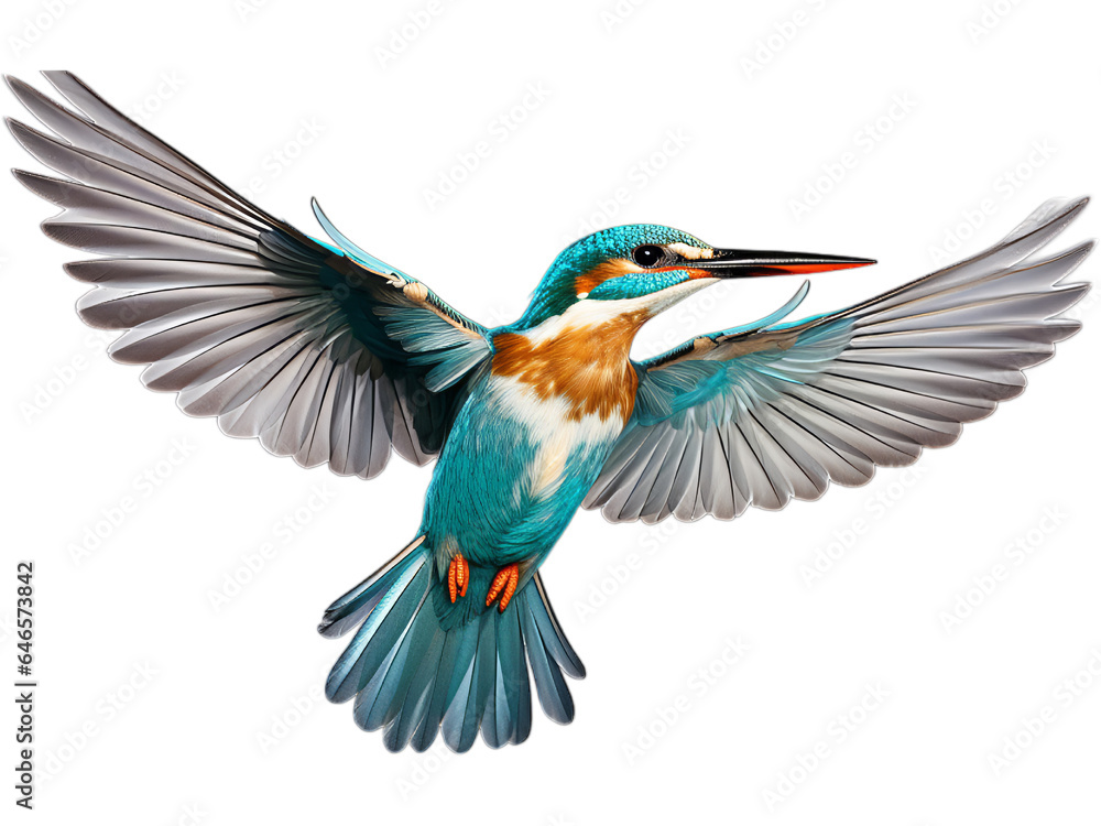 Transparent Kingfisher's Aerial Glide