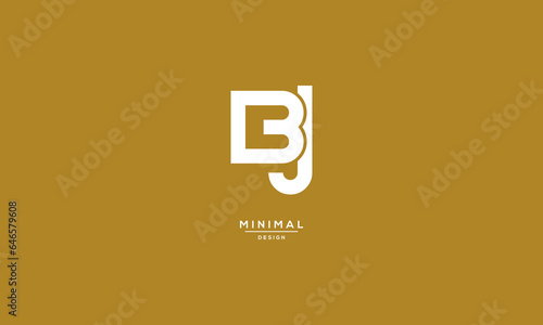 Alphabet Icon Logo Letter BJ
