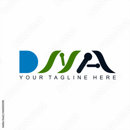D N A Simple Word design with cell symbol elements.