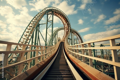 High-Speed Journey: Roller Coaster Delight © Lucija