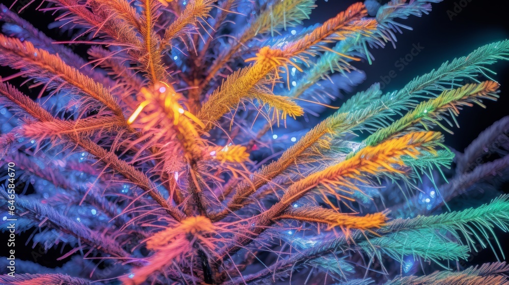 Wallpaper of Christmas tree lights Wallpaper of Christmas tree lights