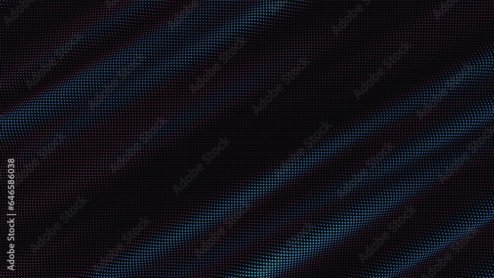 waves of colorful points. Digital data splash of point array. Futuristic smooth glitch UI element waves of colorful points. Digital data splash of point array. Futuristic smooth glitch UI element