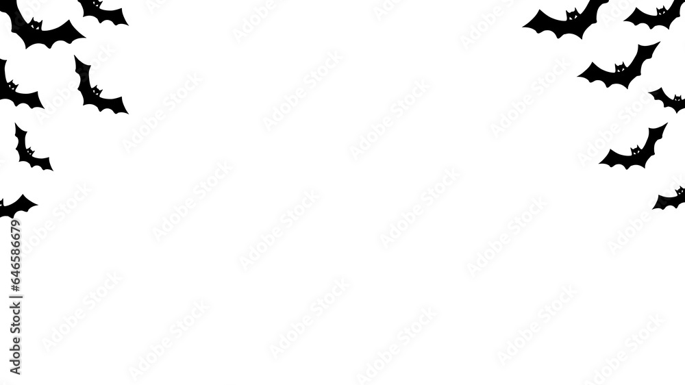 Bats with transparent background. Halloween bats without background