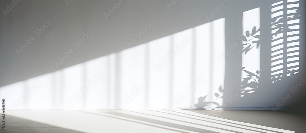 Fototapeta premium Window shadow on wall.
