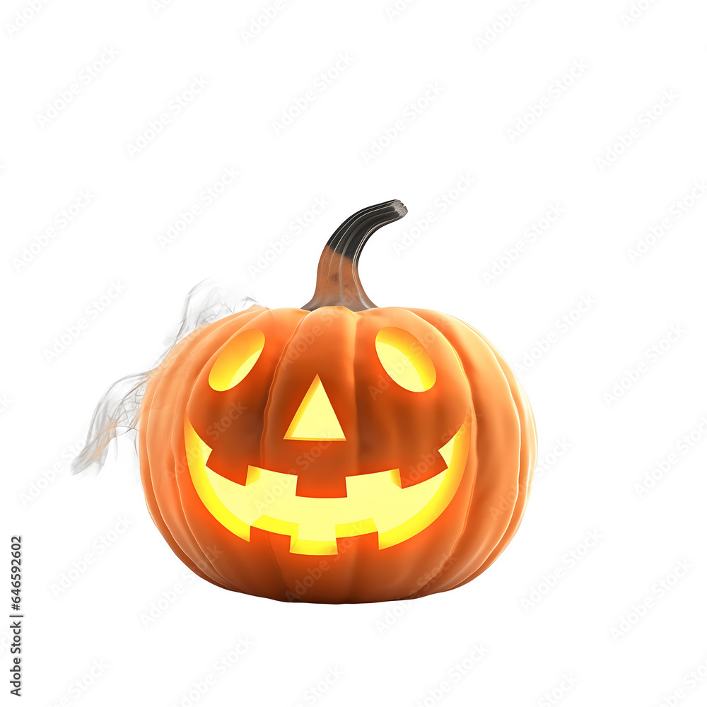 Fototapeta premium Halloween pumpkin, no background