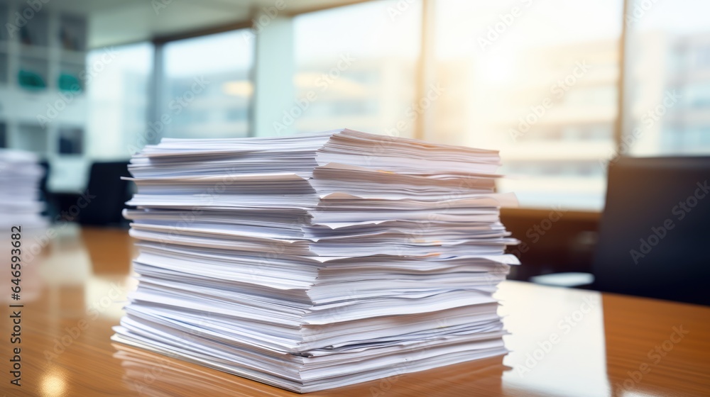 Finance Documents on Table in Library Finance Documents on Table in Library