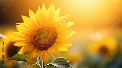 Blooming Sunflower: Beauty in Nature's Freshness and Fragility