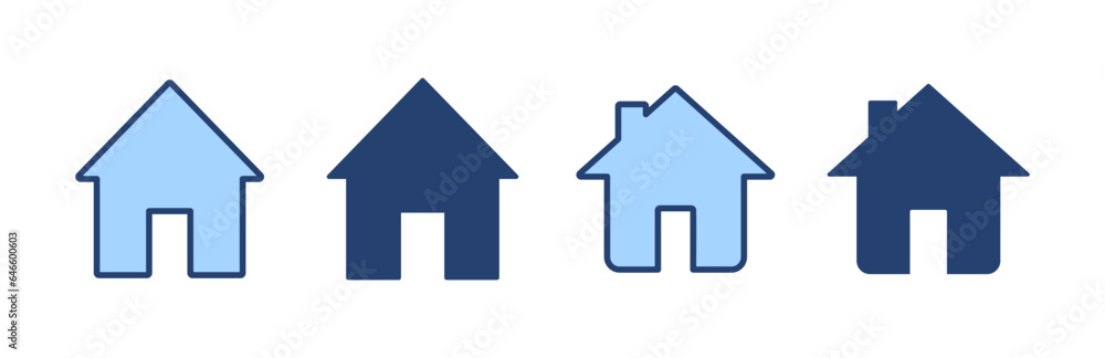 House icon vector. Home sign and symbol House icon vector. Home sign and symbol
