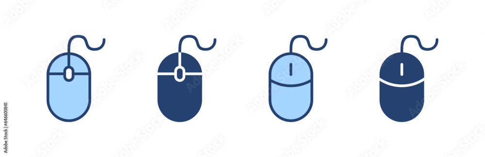 Mouse icon vector. click sign and symbol. pointer icon vector. Mouse icon vector. click sign and symbol. pointer icon vector.