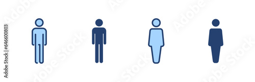 Man icon vector. male sign and symbol. human symbol