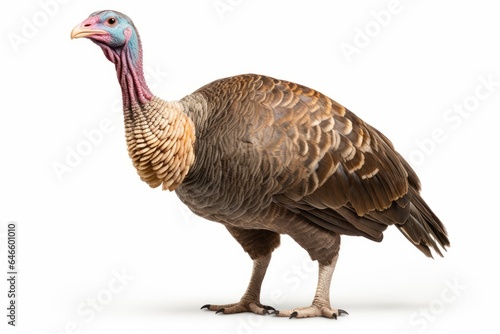 Turkey, blank for design. Bird close-up. Background with place for text