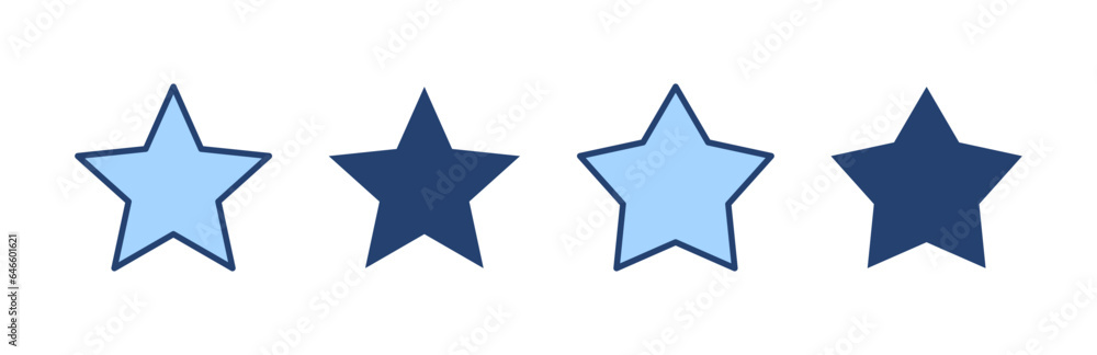 Star icon vector. rating sign and symbol. favourite star icon Star icon vector. rating sign and symbol. favourite star icon
