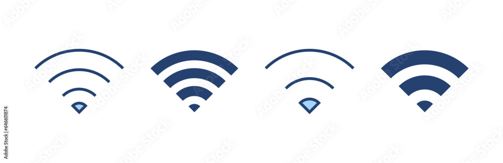 Wifi icon vector. signal sign and symbol. Wireless icon Wifi icon vector. signal sign and symbol. Wireless icon
