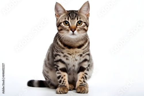 shorthair cat isolated on white © daniel