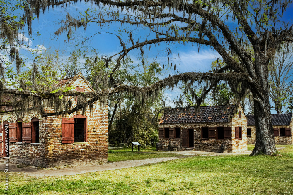 Slave Cabins Boone Hall Plantation Charleston, South Carolina, USA Slave Cabins Boone Hall Plantation Charleston, South Carolina, USA
