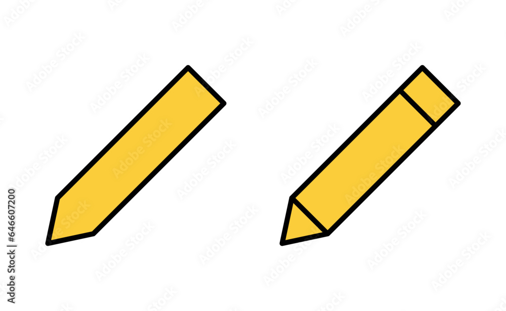 Pencil icon set for web and mobile app. pen sign and symbol. edit icon vector Pencil icon set for web and mobile app. pen sign and symbol. edit icon vector
