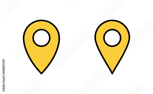 Pin icon set for web and mobile app. Location sign and symbol. destination icon. map pin Free Download Pin icon set for web and mobile app. Location sign and symbol. destination icon. map pin - GFXLoad