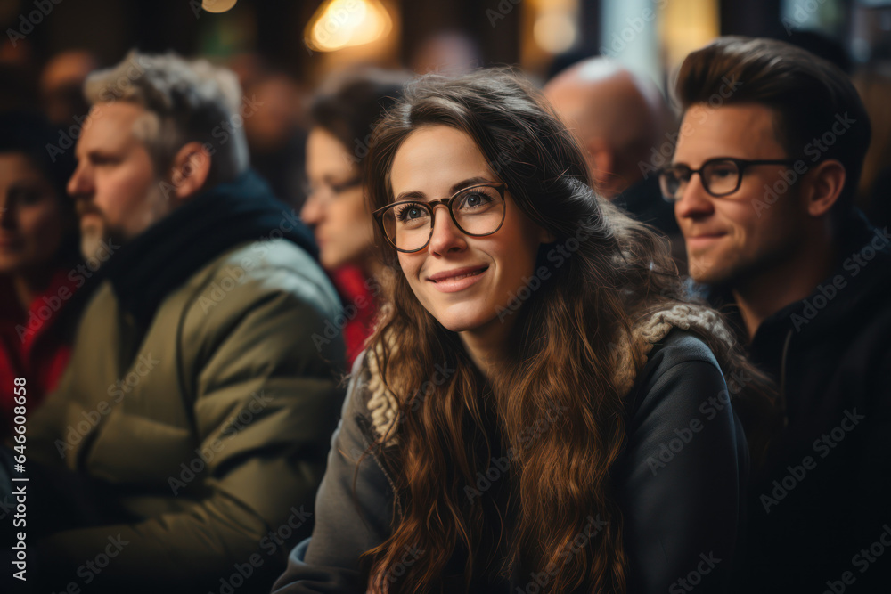 Support Group. People in a support group sharing personal stories, highlighting the complexities of human emotions and struggles. Generative AI.