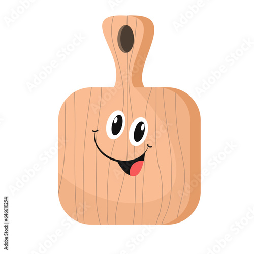 Vector  cute plank wood characters