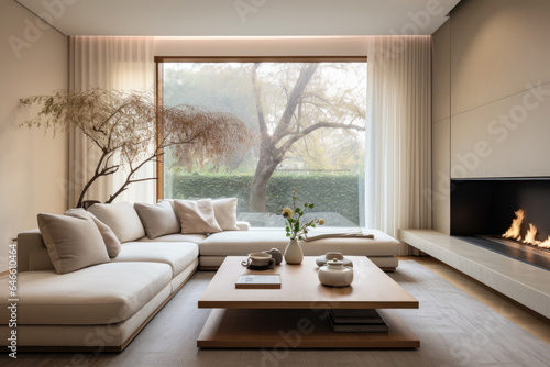 Serenity Unleashed  A Tranquil Living Room Oasis Embracing the Zen-Inspired Style