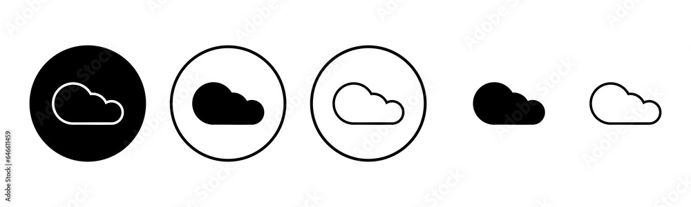 Cloud icon set illustration. cloud sign and symbol Cloud icon set illustration. cloud sign and symbol