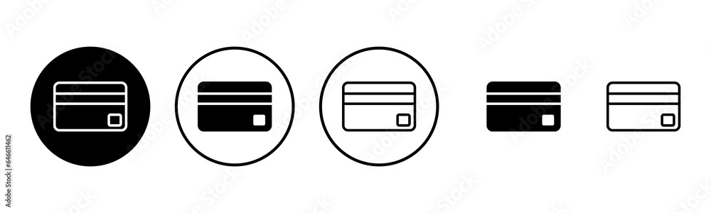 Credit card icon set illustration. Credit card payment sign and symbol Credit card icon set illustration. Credit card payment sign and symbol