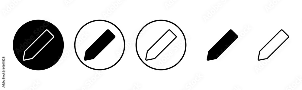 Pencil icon set illustration. pen sign and symbol. edit icon vector Pencil icon set illustration. pen sign and symbol. edit icon vector