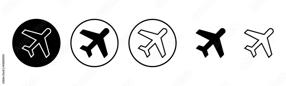 Plane icon set illustration. Airplane sign and symbol. Flight transport symbol. Travel sign. aeroplane Plane icon set illustration. Airplane sign and symbol. Flight transport symbol. Travel sign. aeroplane