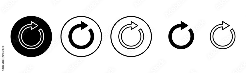 Refresh icon set illustration. Reload sign and symbol. Update icon. Refresh icon set illustration. Reload sign and symbol. Update icon.