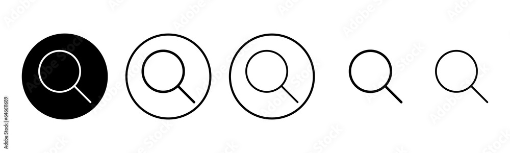 Search icon set illustration. search magnifying glass sign and symbol Search icon set illustration. search magnifying glass sign and symbol