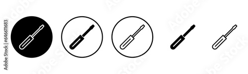 Screwdriver icon set illustration. tools sign and symbol