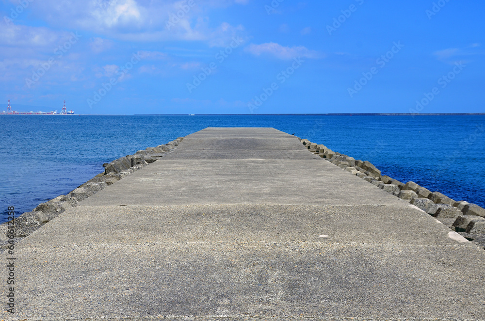Embankment and pacific ocean in Ibaraki Prefecture, Japan
Embankment and pacific ocean in Ibaraki Prefecture, Japan