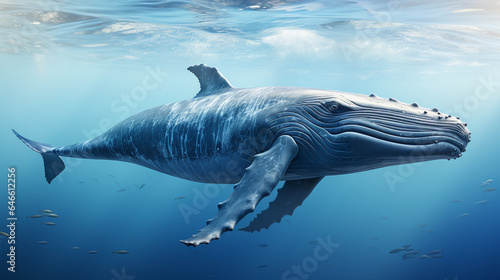 Whale swimming in the water © avivmuzi