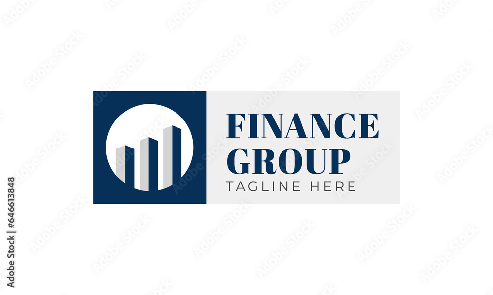 Obraz premium Business building logo vector design