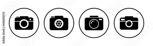 Camera Icon in trendy flat style isolated. Camera symbol web site design