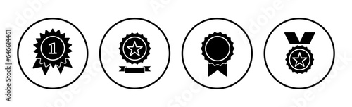 Achieve icon vector. medal icon vector. award. Certificate. approved