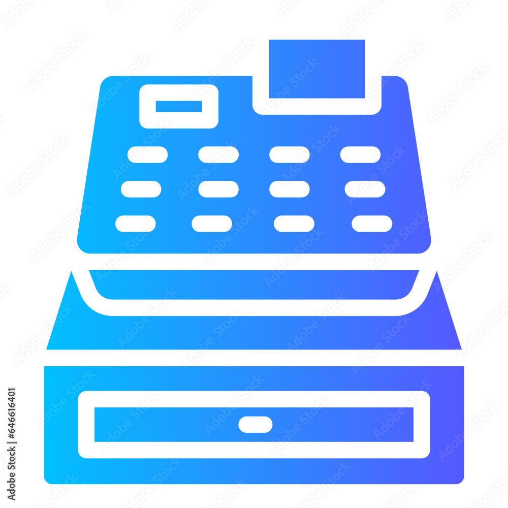 cash register gradient icon cash register gradient icon