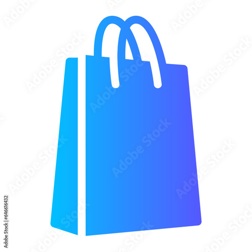 shopping bag gradient icon