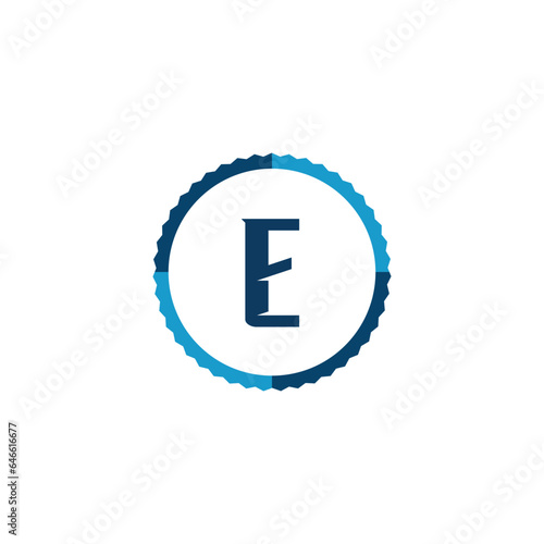 Initial Letter Logo E Template Vector Design