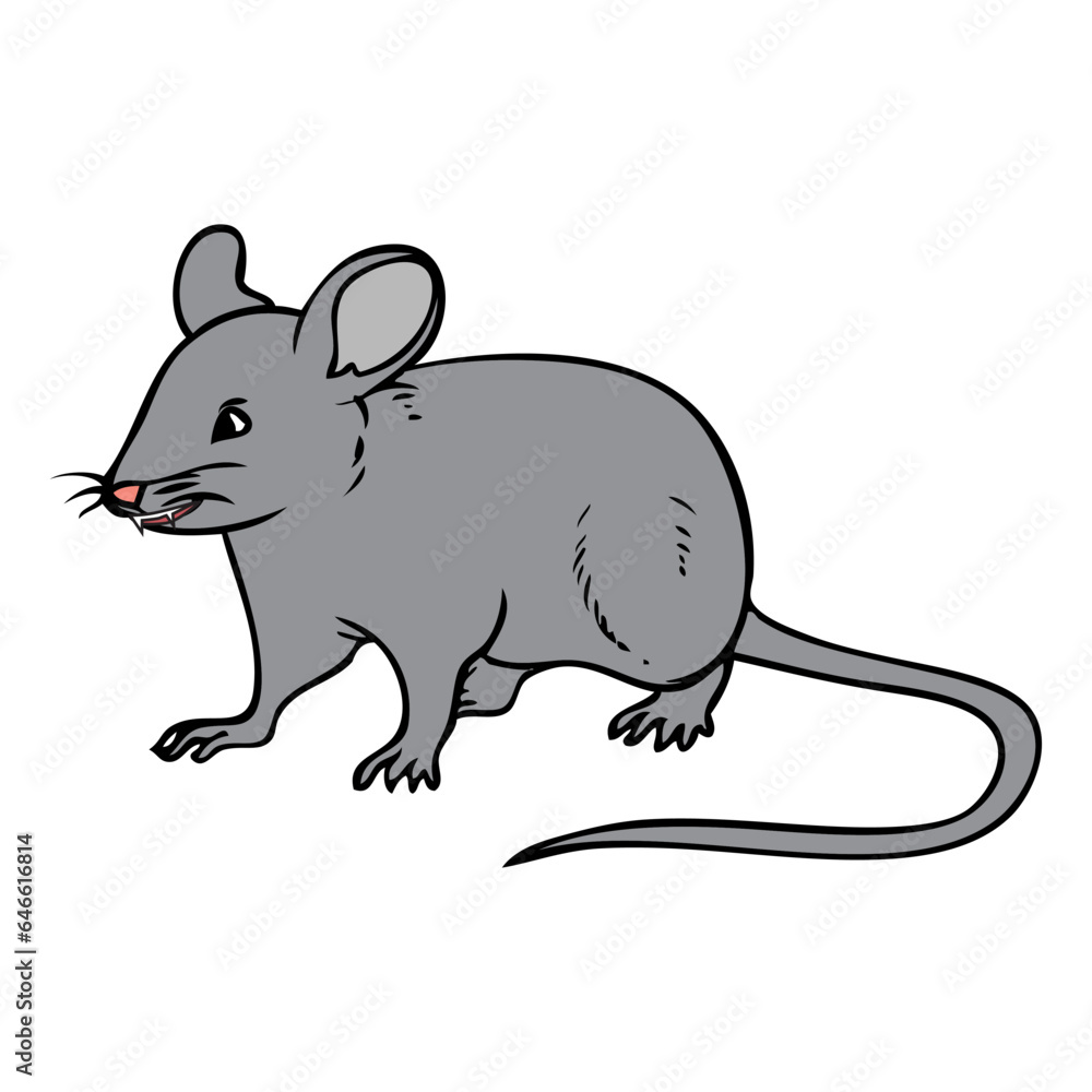 Obraz premium mouse vector illustration