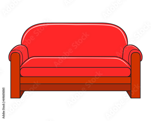 sofa vector illustration