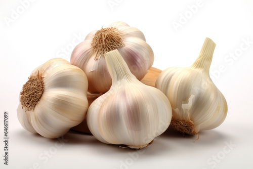 Garlic onion bawang putih gelar Fresh foods vegetable spices agriculture organic healthy photo