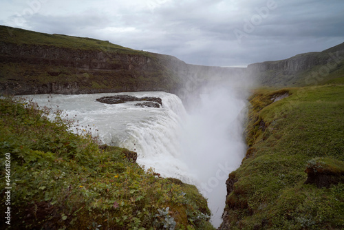 Stunning Waterfall Gullfoss in Iceland
