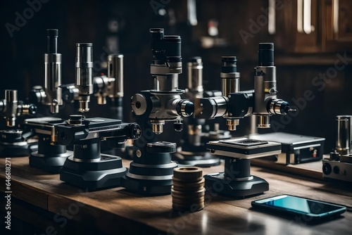 microscope in laboratory