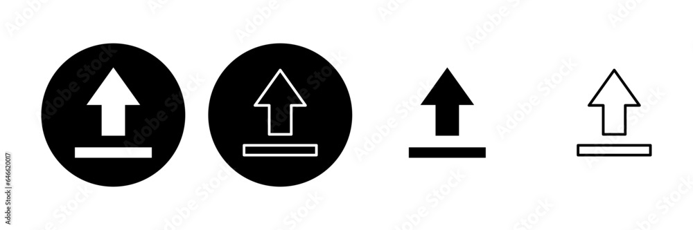 Upload icon set. load data symbol Upload icon set. load data symbol