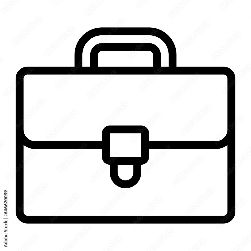 Briefcase outline icon