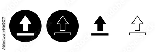Free Download Upload icon set. load data symbol - GFXLoad