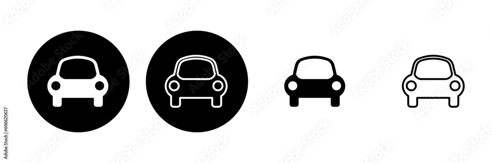 Car icon set. car vector icon. small sedan Car icon set. car vector icon. small sedan
